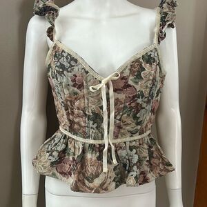 Altar’d State Upholstery Corset Tank Top NWT XL